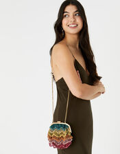 Tiana Tassel Frame Bag, , large