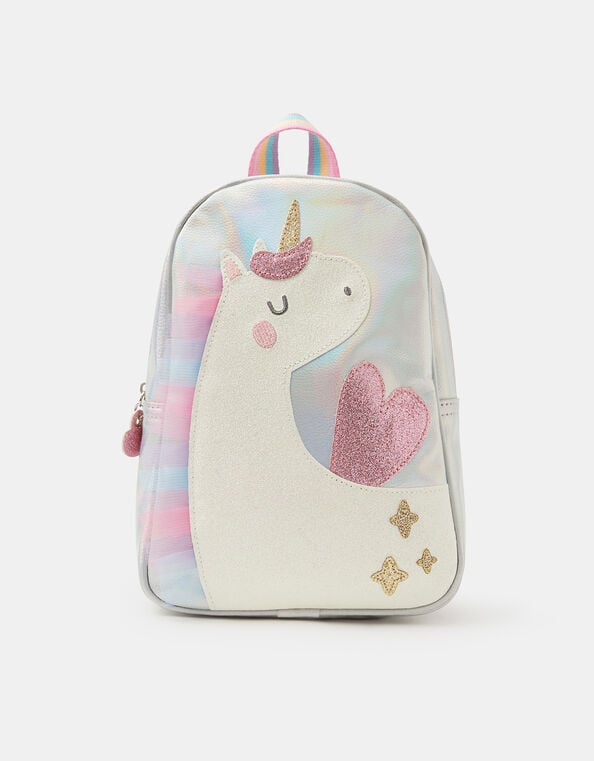 Girls Iridescent Unicorn Backpack, , large