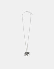 Long Elephant Pendant Necklace, , large