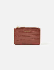 Croc Card Holder, Tan (TAN), large