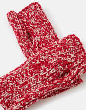 Chunky Two Tone Wrist Warmers, , large