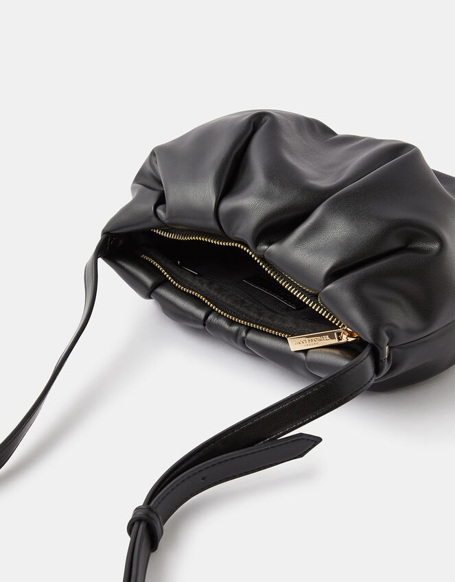 Ruched Cross-Body Bag, , large