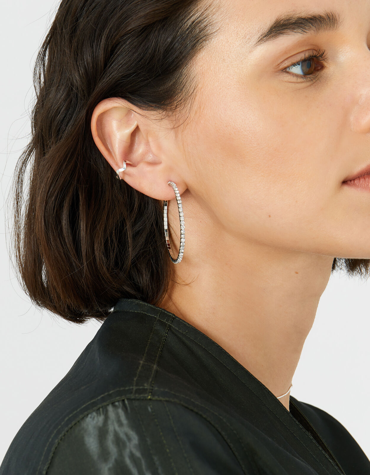 Sterling Silver Zig Zag Ear Cuff