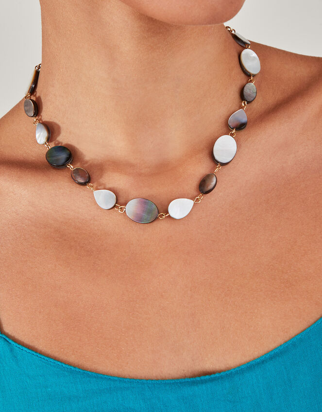 Mother of Pearl Collar Necklace, , large