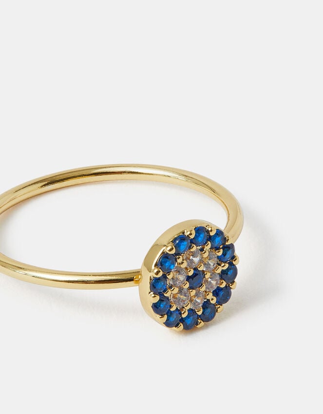 14ct Gold-Plated Evil Eye Ring, Gold (GOLD), large