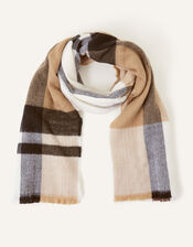 Check Blanket Scarf, , large