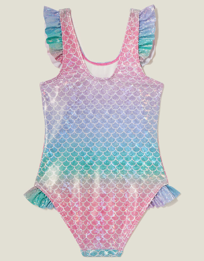 Girls Mermaid Swimsuit, PASTEL MULTI, large