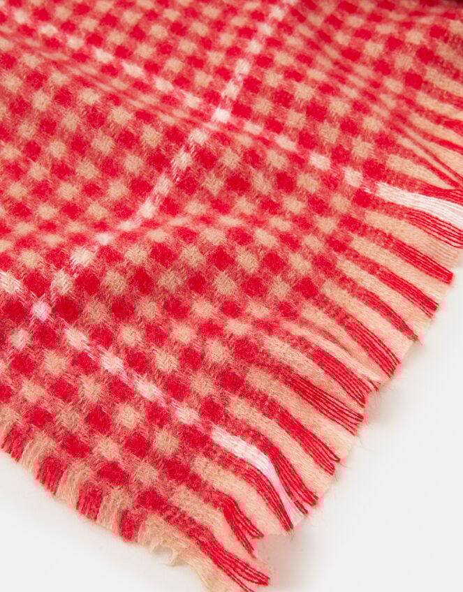 Houndstooth Blanket Scarf, , large