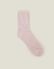 Sparkle Chenille Bed Socks, Pink (PINK), large