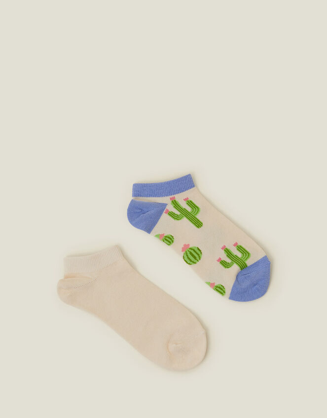 2-Pack Cactus Trainer Socks, , large