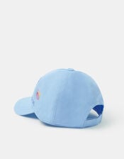 Girls Sea Life Embroidered Cap, Blue (BLUE), large