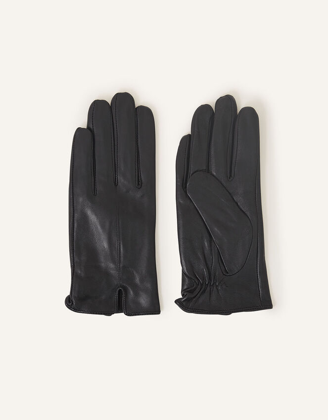Classic Leather Gloves, Black (BLACK), large