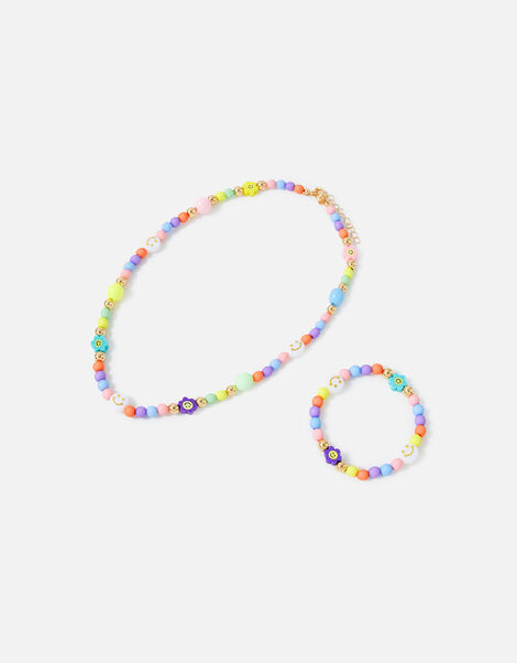 Girls Smiley Jewellery Set, , large