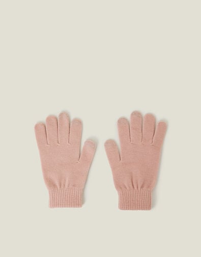 Super Stretch Touch Screen Gloves, Pink (PALE PINK), large