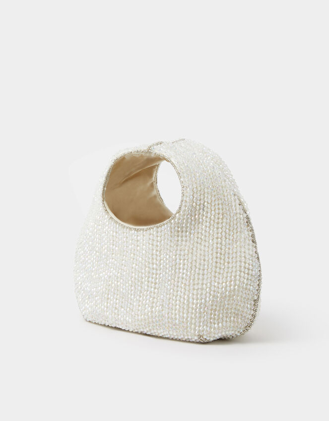 Sparkle Beaded Handheld Bag, , large