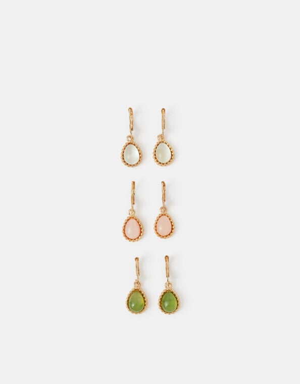 3-Pack Teardrop Hoop Earrings, , large