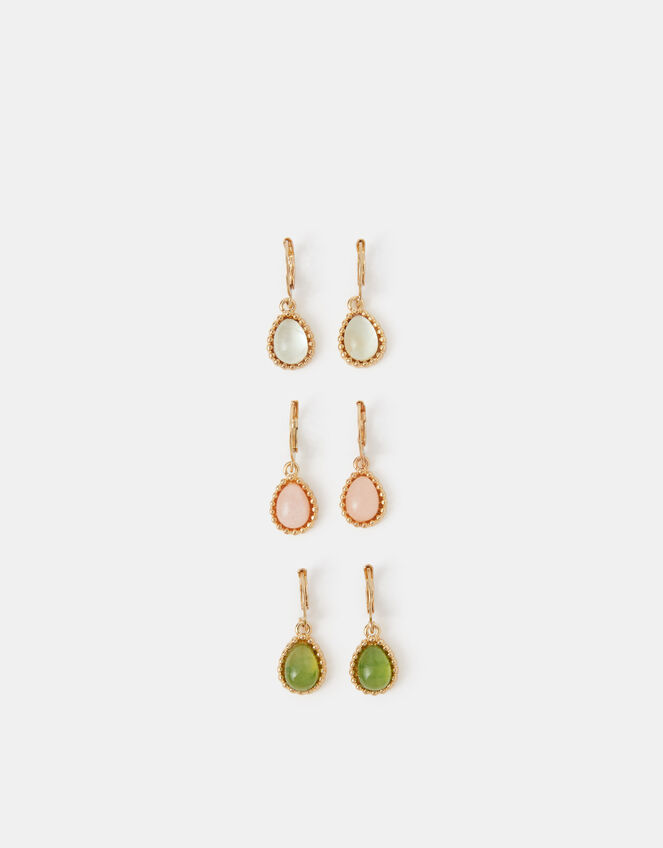 3-Pack Teardrop Hoop Earrings, , large
