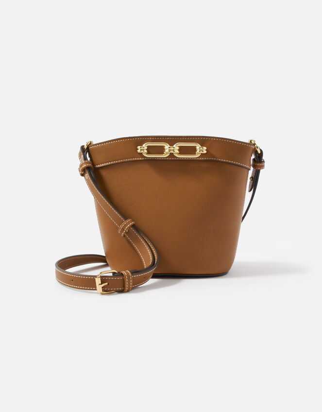 Danielle Detail Cross-Body Bag, Tan (TAN), large