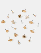 10-Pack Spring Stud Earrings, , large