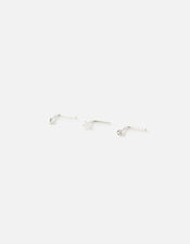 Star and Crystal Nose Stud Set, , large