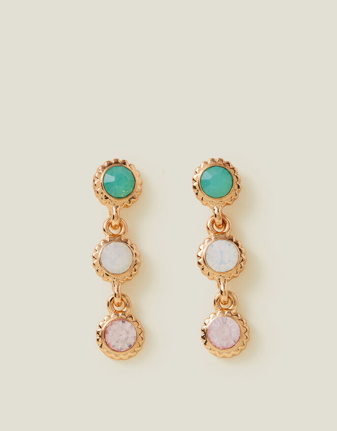 Pave Jewel Drop Earrings, , large