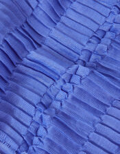 Textured Pleat Scarf, Blue (BLUE), large