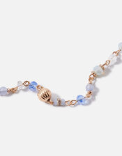 Extra Long Skinny Rope Necklace, Blue (BLUE), large