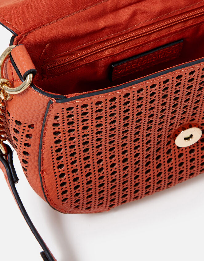 Punch-Out Cross-Body Bag, Orange (ORANGE), large