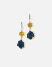 Country Retreat Double Gem Earrings, Multi (DARKS-MULTI), large