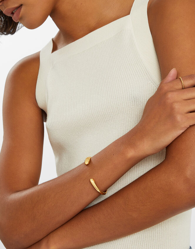 14ct Gold-Plated Cuff Bracelet, , large