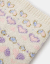 Girls Heart Fair Isle Snood, Multi (PASTEL MULTI), large