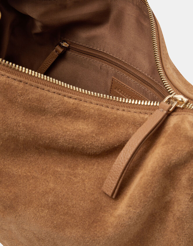 Double Strap Suede Shoulder Bag, , large