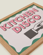 Pink Giraffe Print Co Kitchen Disco Framed A3 Art Print, , large