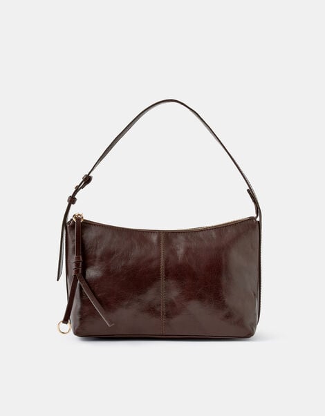 Patent Leather Shoulder Bag, , large