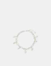 Shell & Pearl Charm Anklet, , large