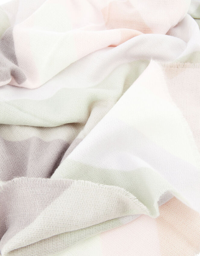 Pastel Chevron Blanket Scarf, , large