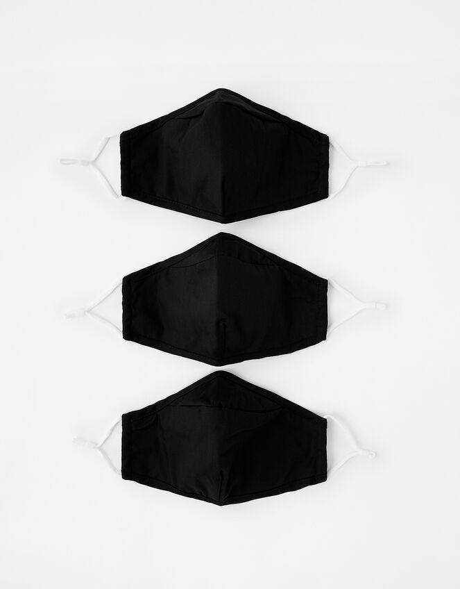 3D Face Covering Multipack in Pure Cotton, , large
