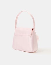 Girls Tulle Flower Satin Bag, , large