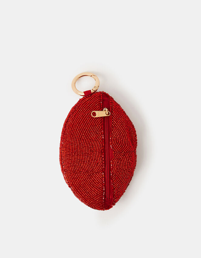 Beaded Lips Coin Purse, , large