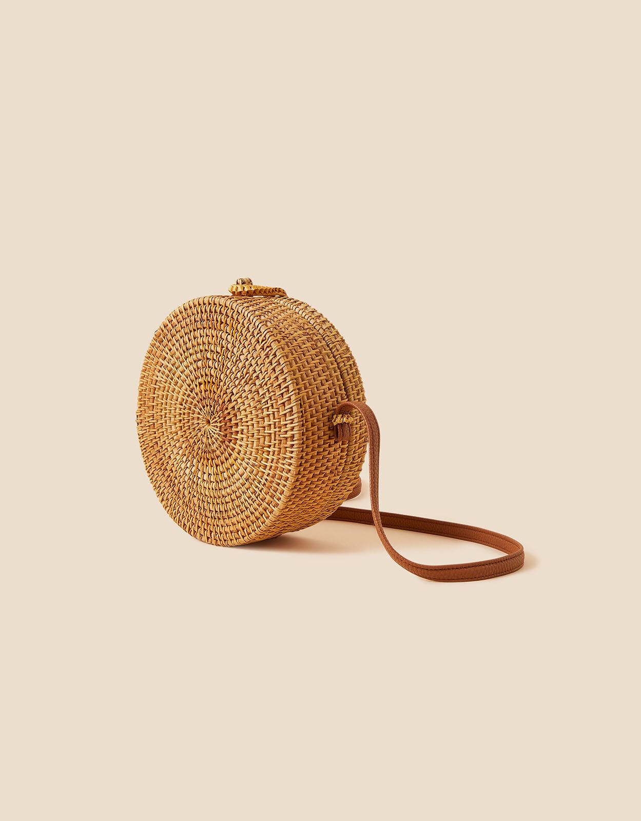 Rattan crossbody clearance bag