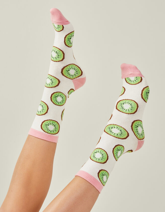 Kiwi Print Socks, , large