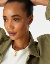 Gold-Plated Talisman T-Bar Necklace , , large