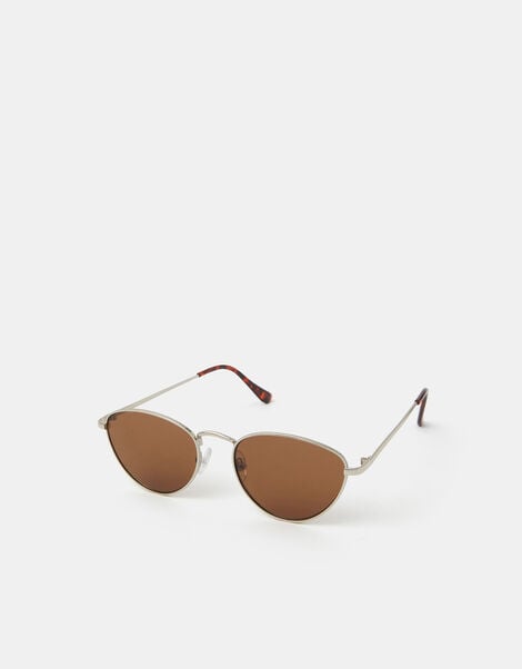 Metal Frame Cat Eye Sunglasses, , large