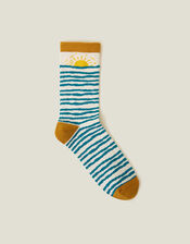 Sunrise Print Socks, , large