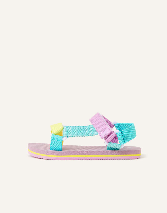 Colour Block Trekker Sandals, Multi (BRIGHTS-MULTI), large