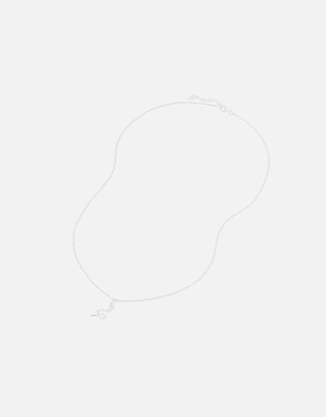 Sterling Silver Snake Pendant, , large
