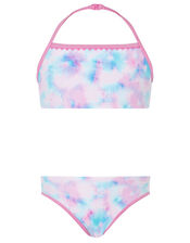 Tie Dye Bikini Set, Pink (PINK), large