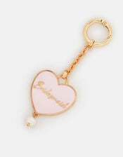 Bridesmaid Heart Keyring, , large