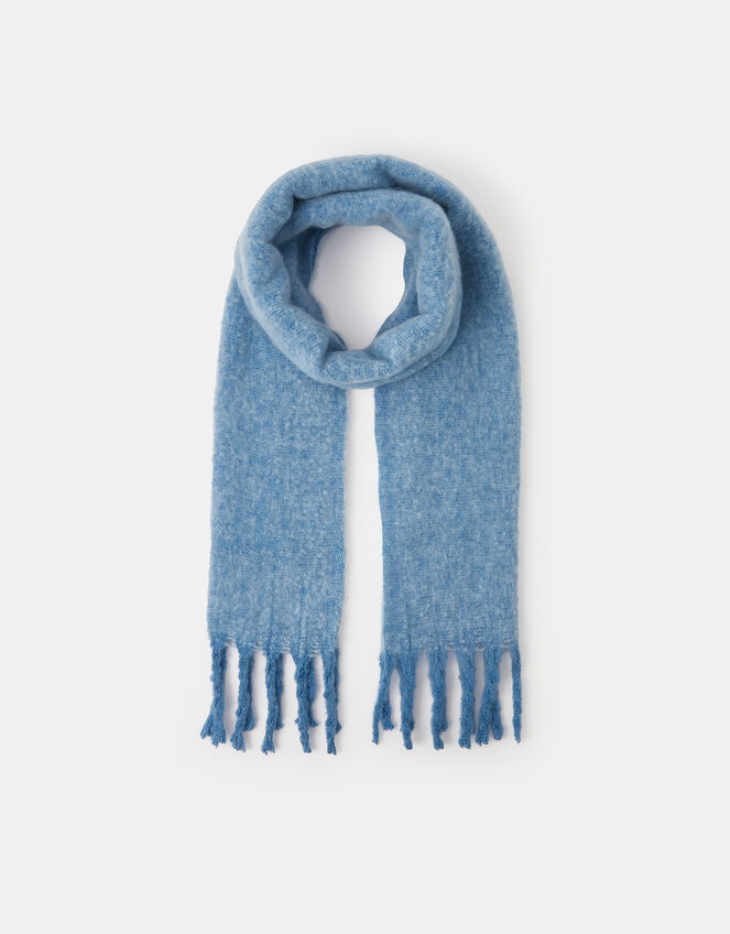 Super Soft Plain Scarf, Blue (BLUE), large