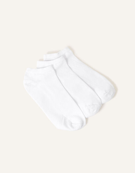 Super Soft Trainer Sock Set White, White (WHITE), large